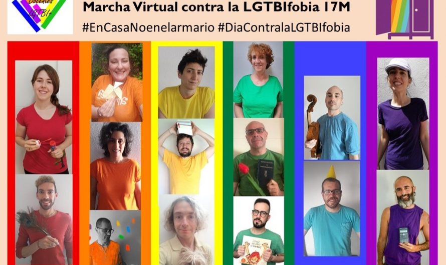 Marcha virtual contra la LGTBIfobia. #EnCasaNoenelArmario