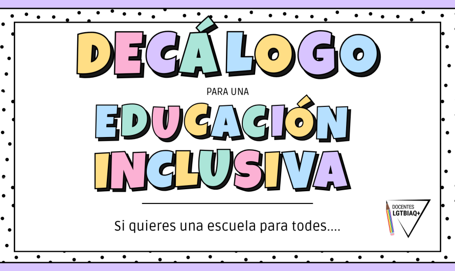 Decálogo de buenas prácticas #unaeducaciónparatodes