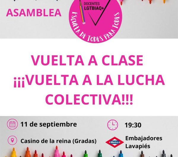 Primera asamblea Docentes LGTBIAQ+ 2025-26